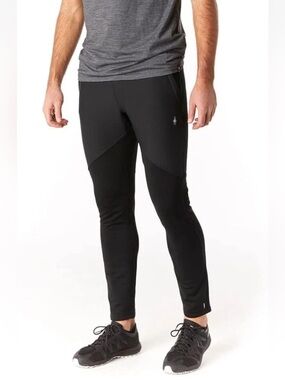 Smartwool Merino Sport Fleece Pants Medium Black Gray Wool Blend Joggers